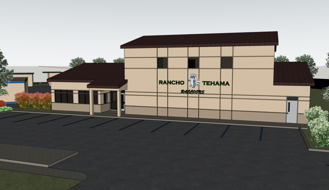 Rendering of New Multipurpose Room at Rancho Tehama Elementary School