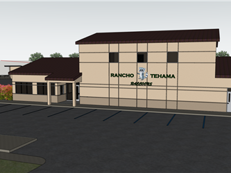 Rendering of the new Rancho Tehema Elementary School MPR and Office