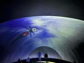 photo of inside a space exhibit at summer program